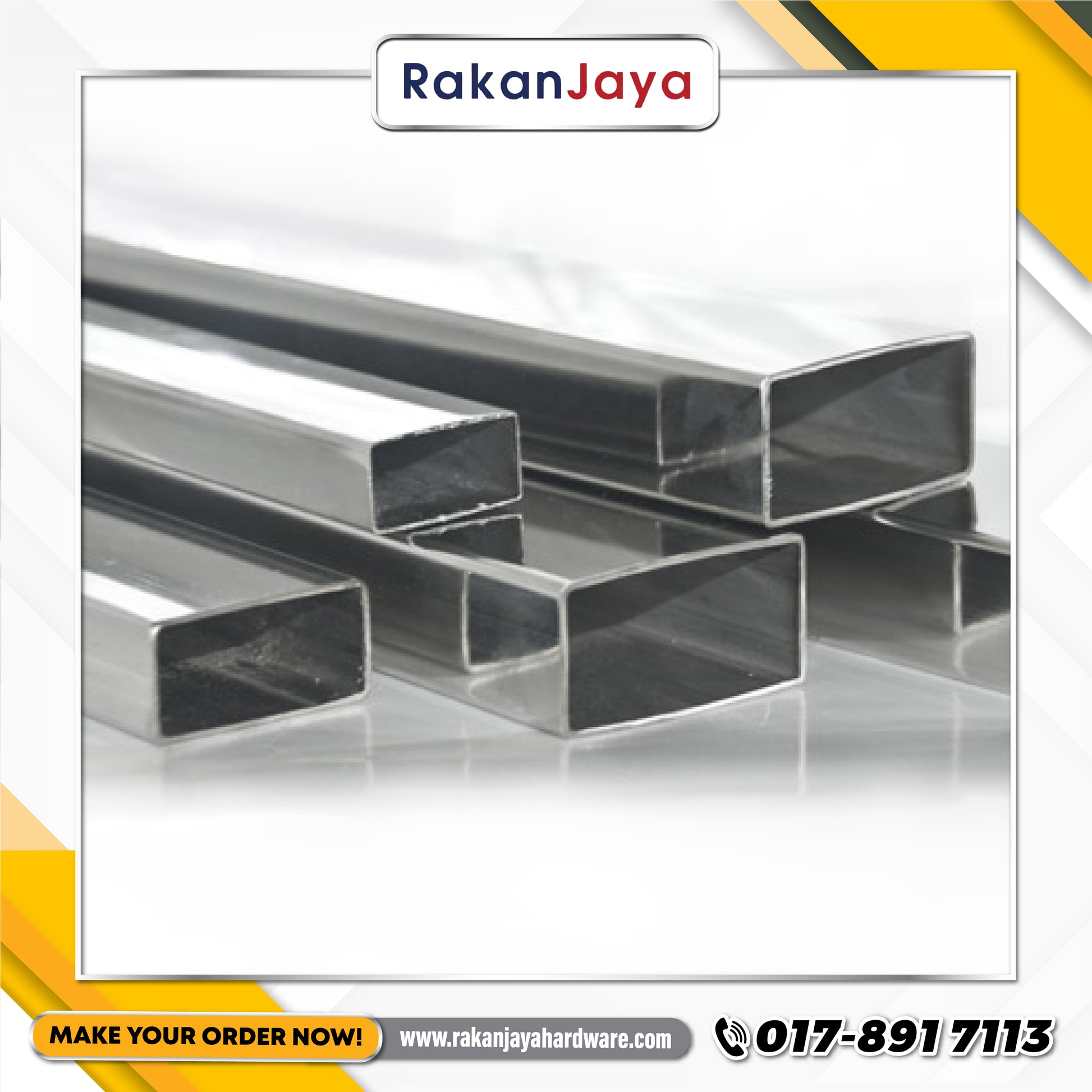 STAINLESS STEEL (RECTANGULAR) HOLLOW – Rakan Jaya Hardware