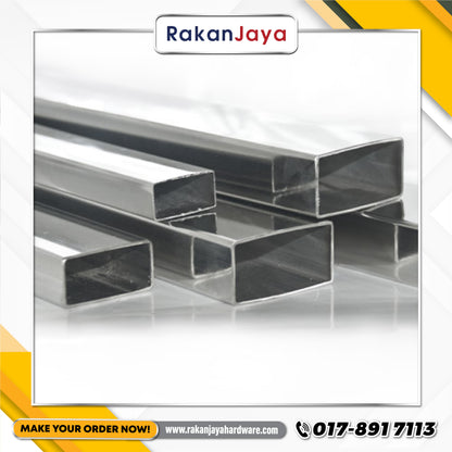 SS304 STAINLESS STEEL (ORNAMENTAL) HOLLOW SECTION (RHS) (6MTR)