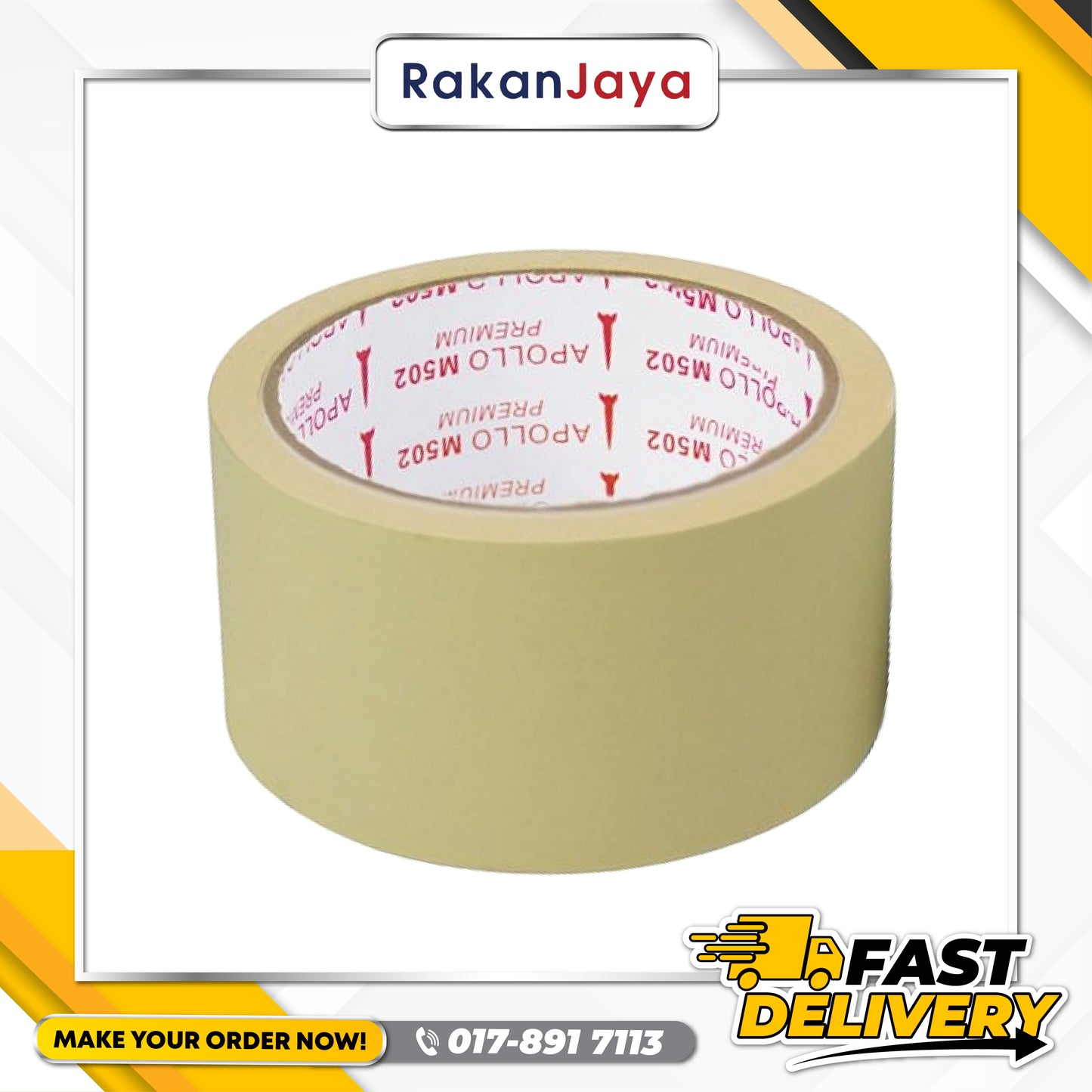 APPOLO MASKING TAPE (M506 GREEN & M502 PREMIUM HIGH TEMP RED)