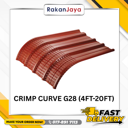 CRIMP CURVE ROOFING G28 (0.33MM) (4FT-20FT)
