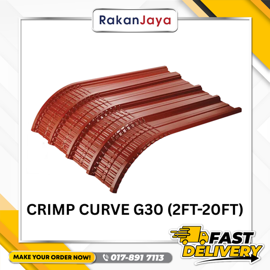 CRIMP CURVE ROOFING G30 (0.28MM) (2FT-20FT)