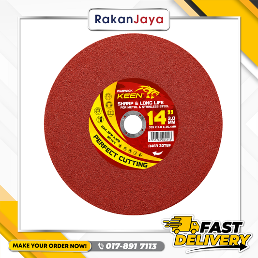 KEENX 14" CUTTING DISC RED 355 X 3.0MM