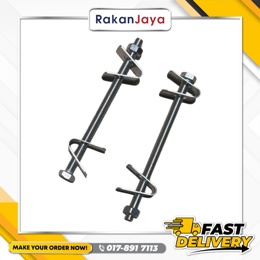 ACCESSORIES WELDED FENCE POST ( BOLT AND NUT & 2 CLIPS)