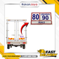 LORRY STICKER 80/90 Km/J SPEED LIMIT