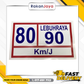 LORRY STICKER 80/90 Km/J SPEED LIMIT
