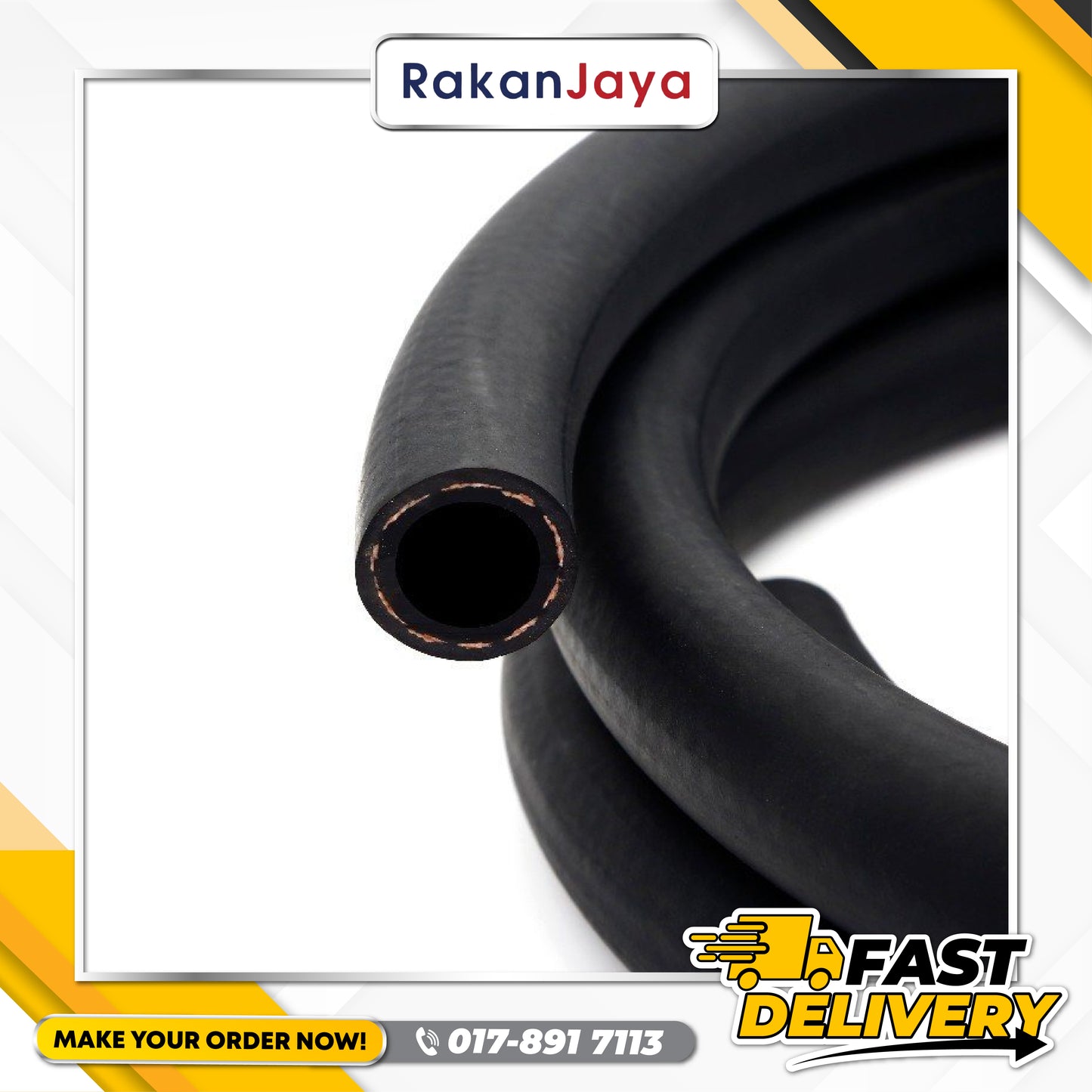 BLACK RUBBER AIR HOSE