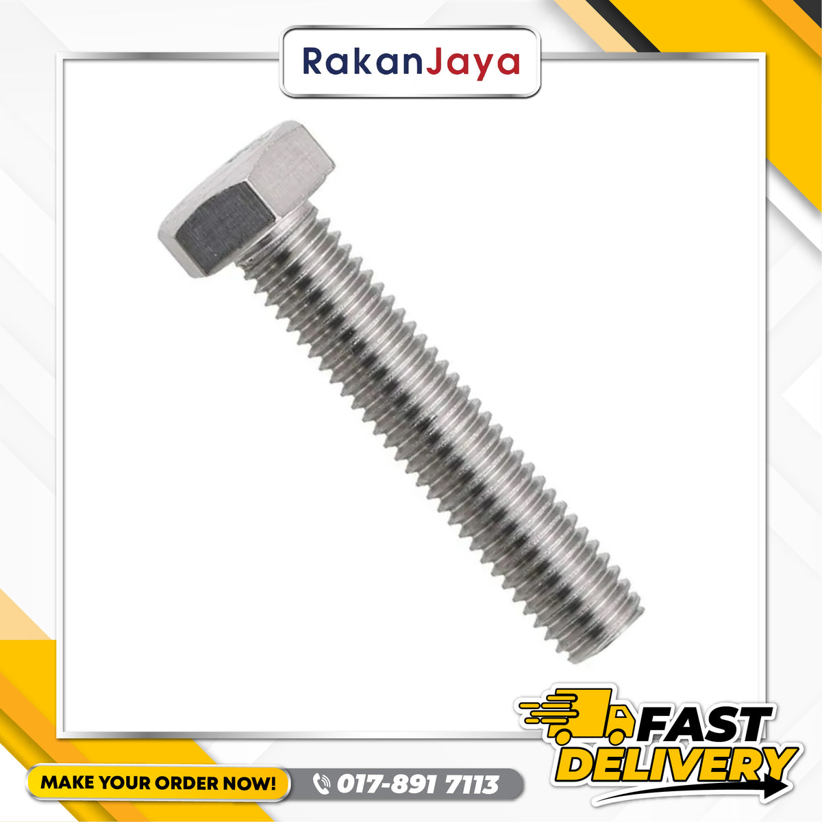 ZINC PLATED (ZP) BOLT – Rakan Jaya Hardware
