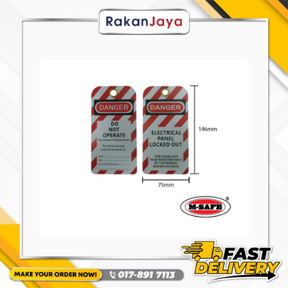 M-SAFE SAFETY LOCKOUT TAG