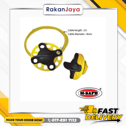 M-SAFE SAFETY WHEEL TYPE CABLE LOCKOUT