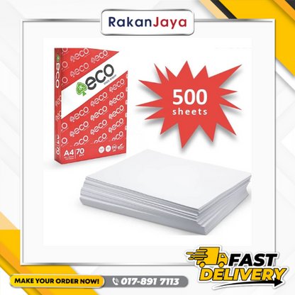 IK ECO A4 COPIER PAPER 1 REAM (70 GSM) 500 SHEETS