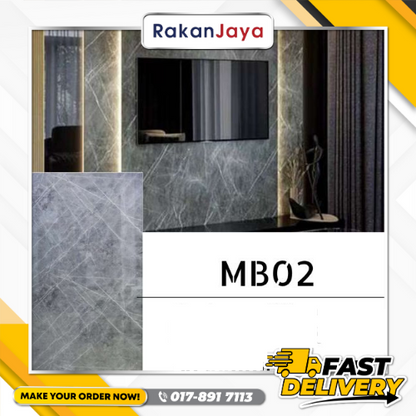 POLY UV MARBLE BOARD (3MM X 4FT)