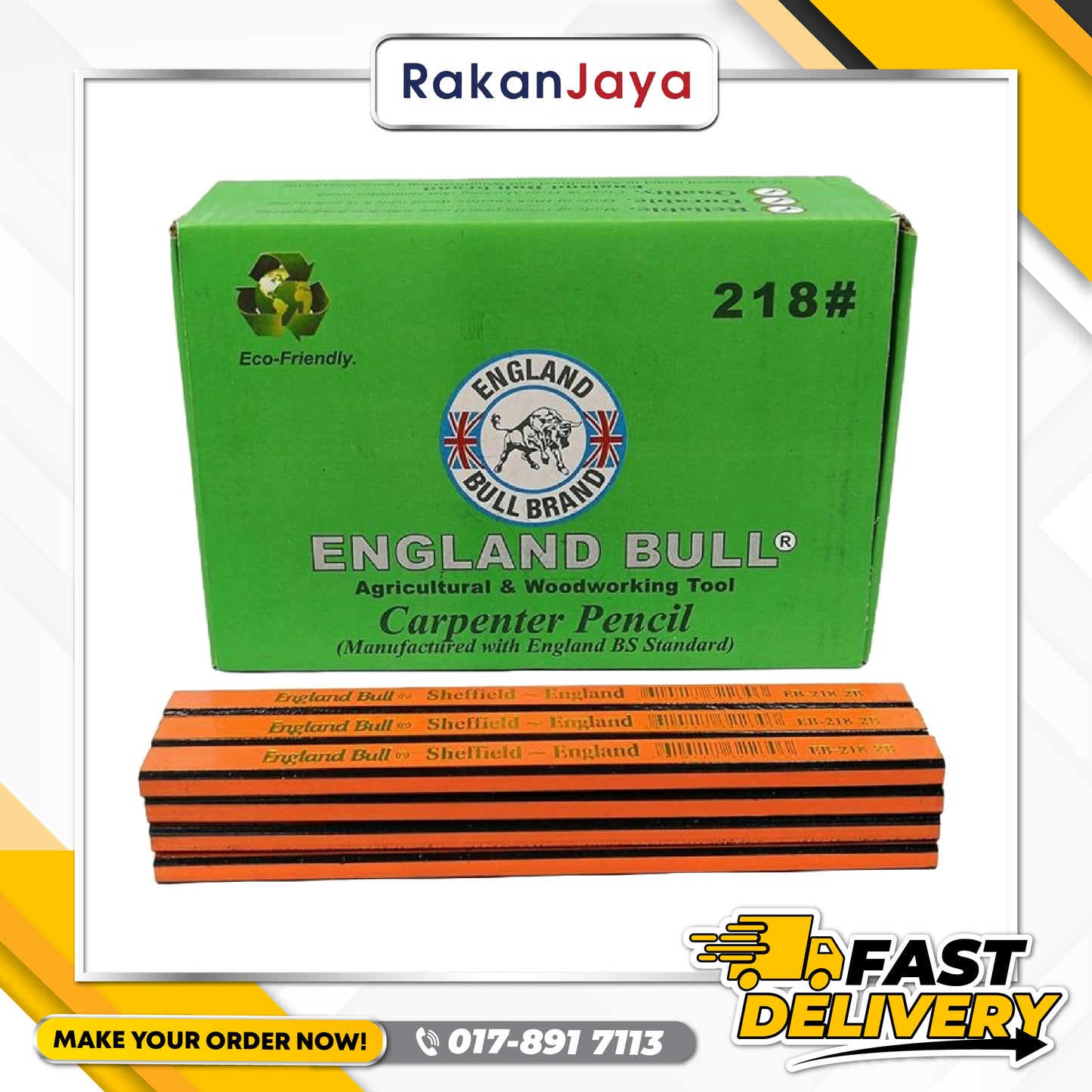 EB218 ENGLAND BULL CARPENTER PENCIL