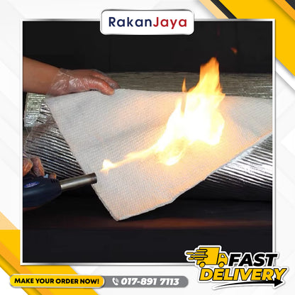 FIBREGLASS FIRE BLANKET 1.5MM X 1M X 30M (WHITE)