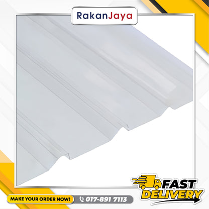 ANGULAR CORRUGATED SHEET (CLEAR) (762MM)