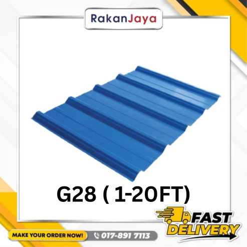 METAL ROOFING G28 (0.33MM)(1FT-20FT)
