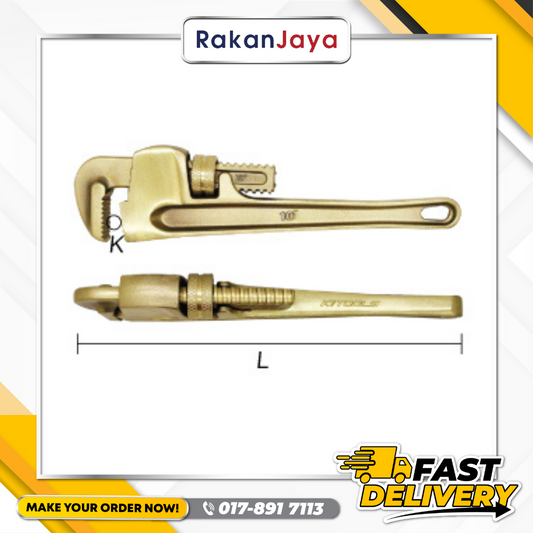 KI TOOLS NON SPARK PIPE WRENCH - U.S TYPE