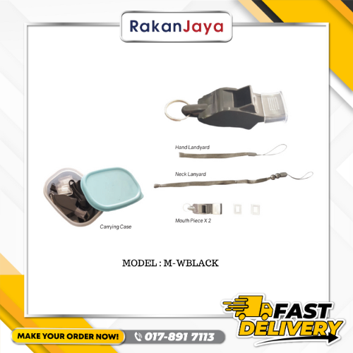 M-SAFE M-WBLACK WHISTLE (SET)