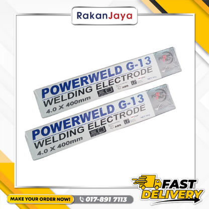 POWERWELD G13 E6013 ELECTRODE (LESS FUME) (5KG) (3.2MM)