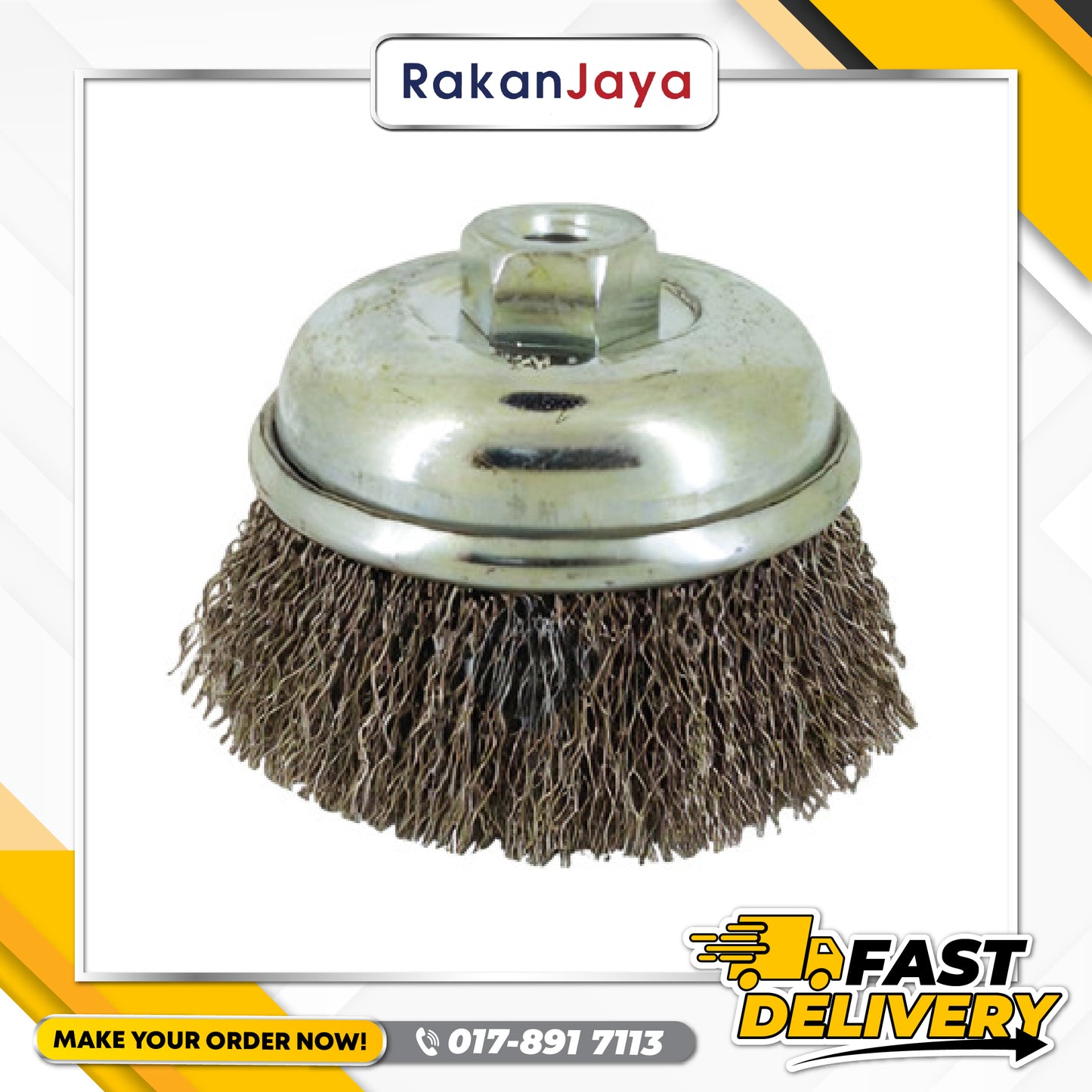 GLITZ HEAVY DUTY STAINLESS STEEL 304 WIRE CUP BRUSH (MODEL : GL-CB 75 S)