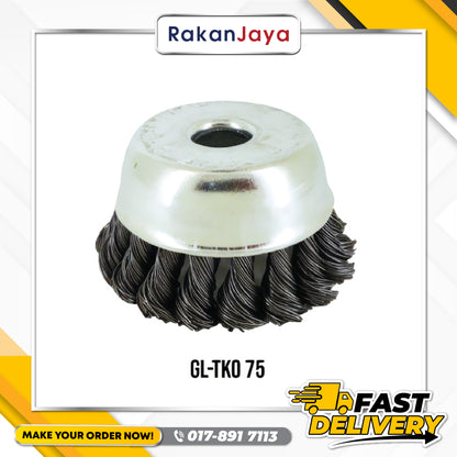 GLITZ HEAVY DUTY TWIST KNOT CUP BRUSH