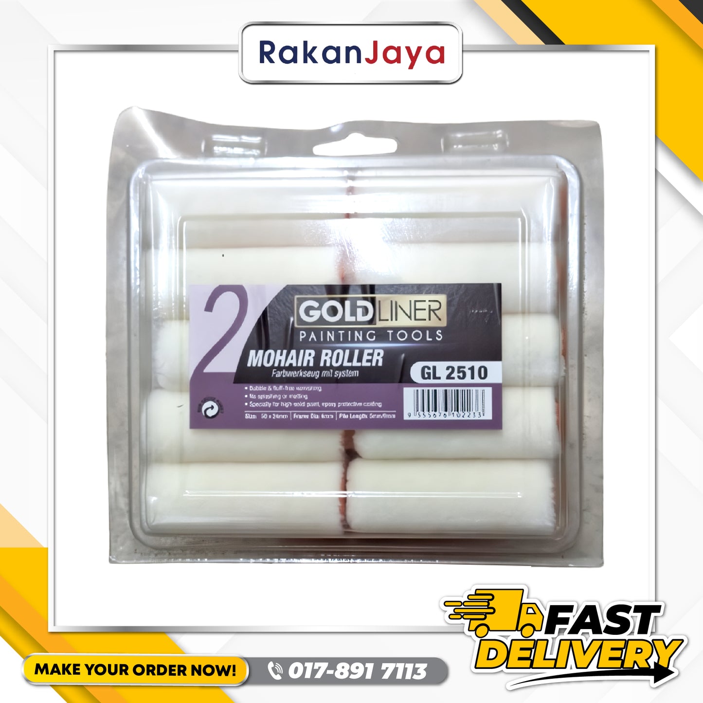 GOLDLINER 2 MOHAIR MINI ROLLER REFILL (2510)