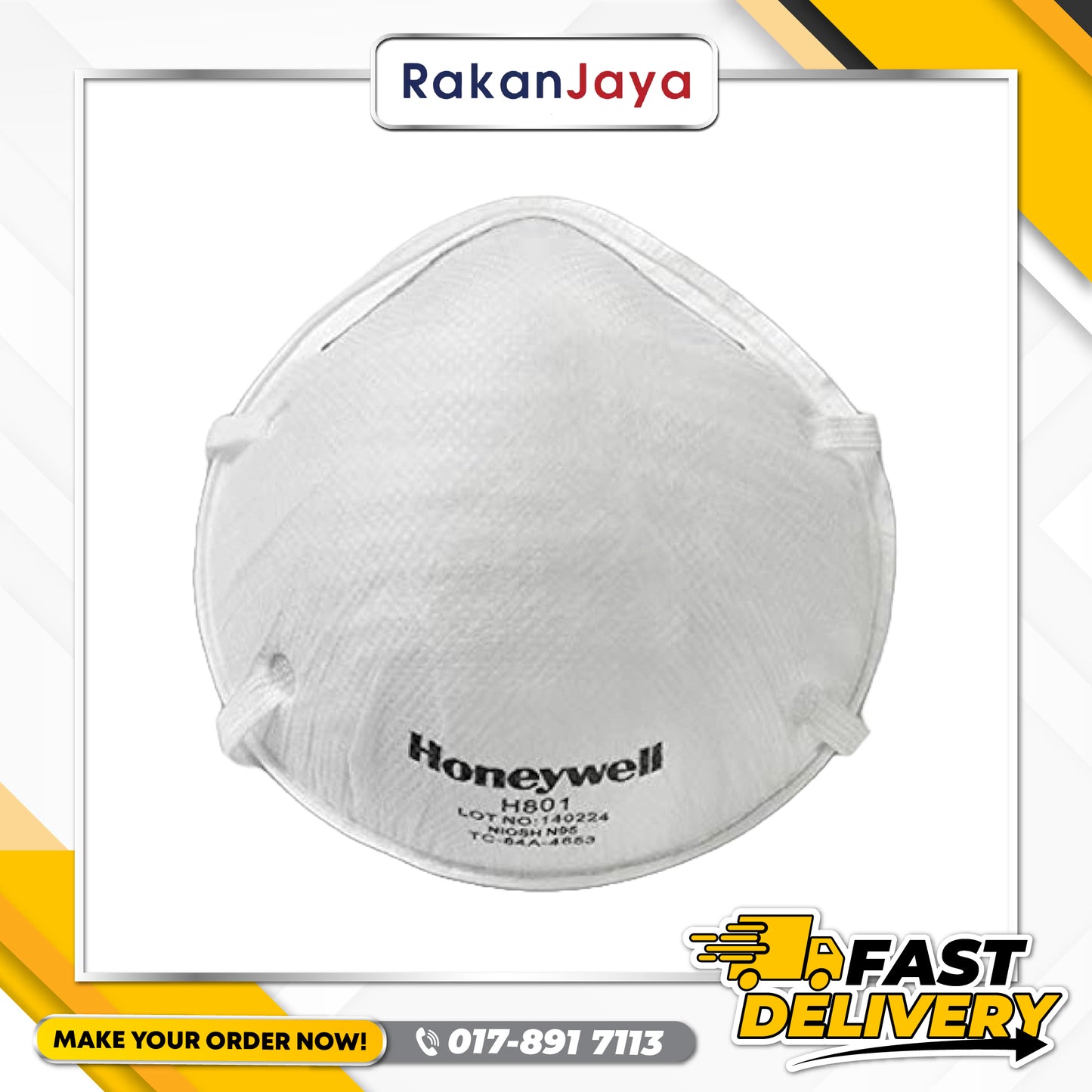 HONEYWELL H801-N95 PARTICULATE RESPIRATOR