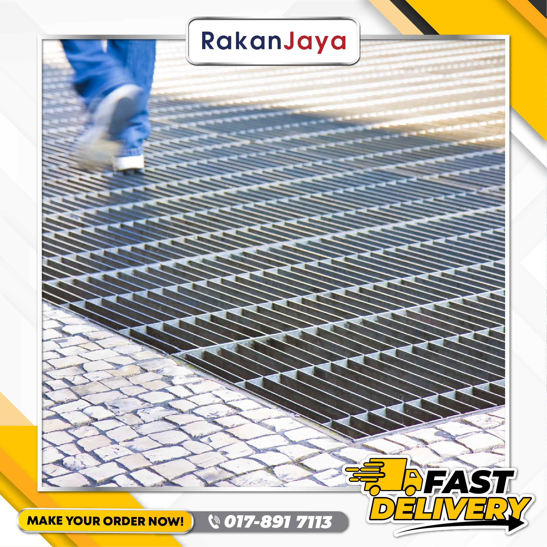 HDG (HOT DIPPED GALVANIZED) GRATING – Rakan Jaya Hardware