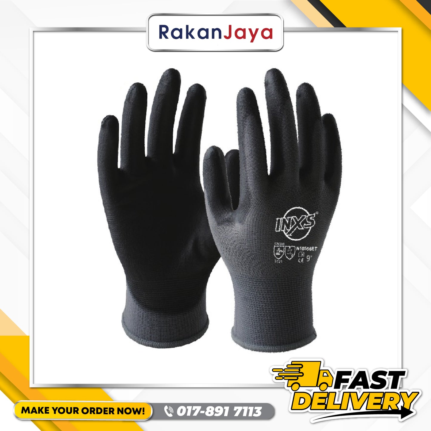 INXS PU PALM FIT GLOVE (MODEL : N10556)