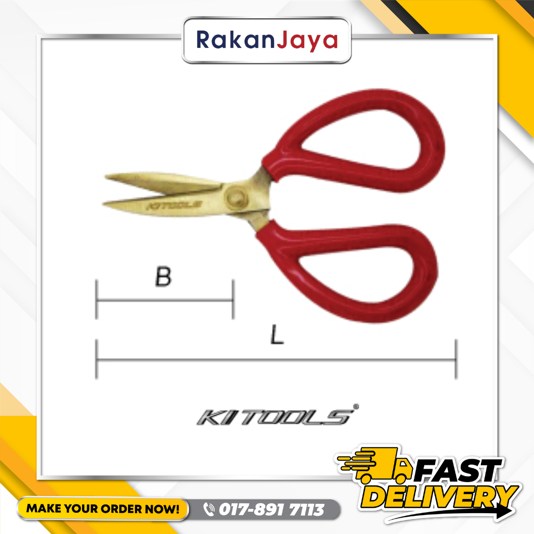 KI TOOLS NON SPARK CUTTING SHEARS 6″