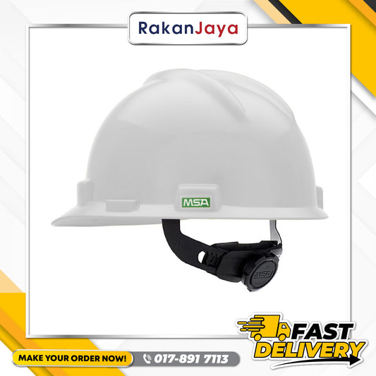 MSA V-GARD SAFETY HELMET (CHIN STRAP)