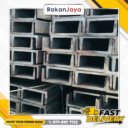 HOT DIP GALVANIZED (HDG) CHANNEL (6MTR)