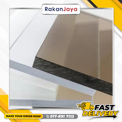 POLYCARBONATE SHEET (PLAIN PANEL)(3MM)(4FT)