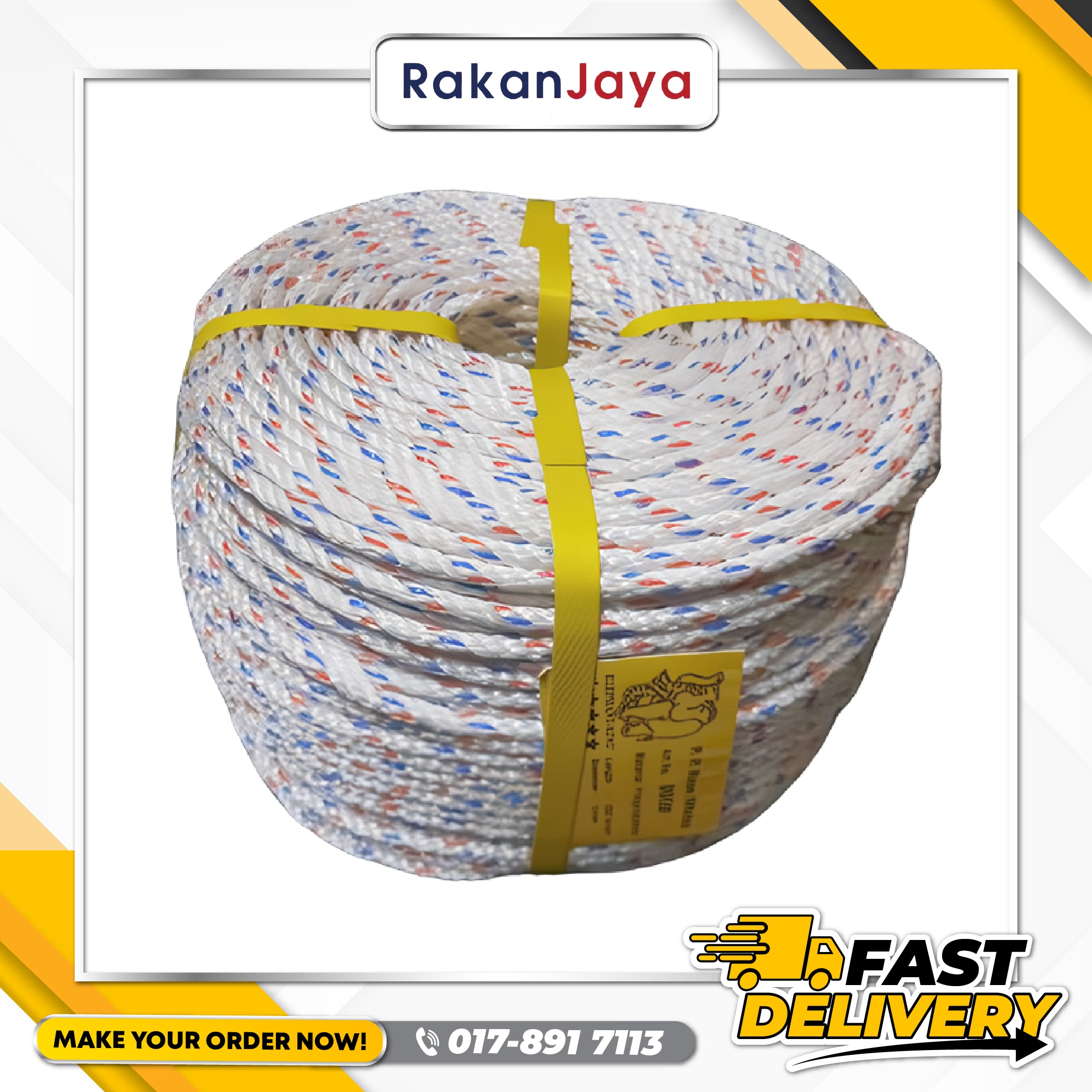 PP ROPE WHITE (PP POLYPROPYLENE ROPE) – Rakan Jaya Hardware