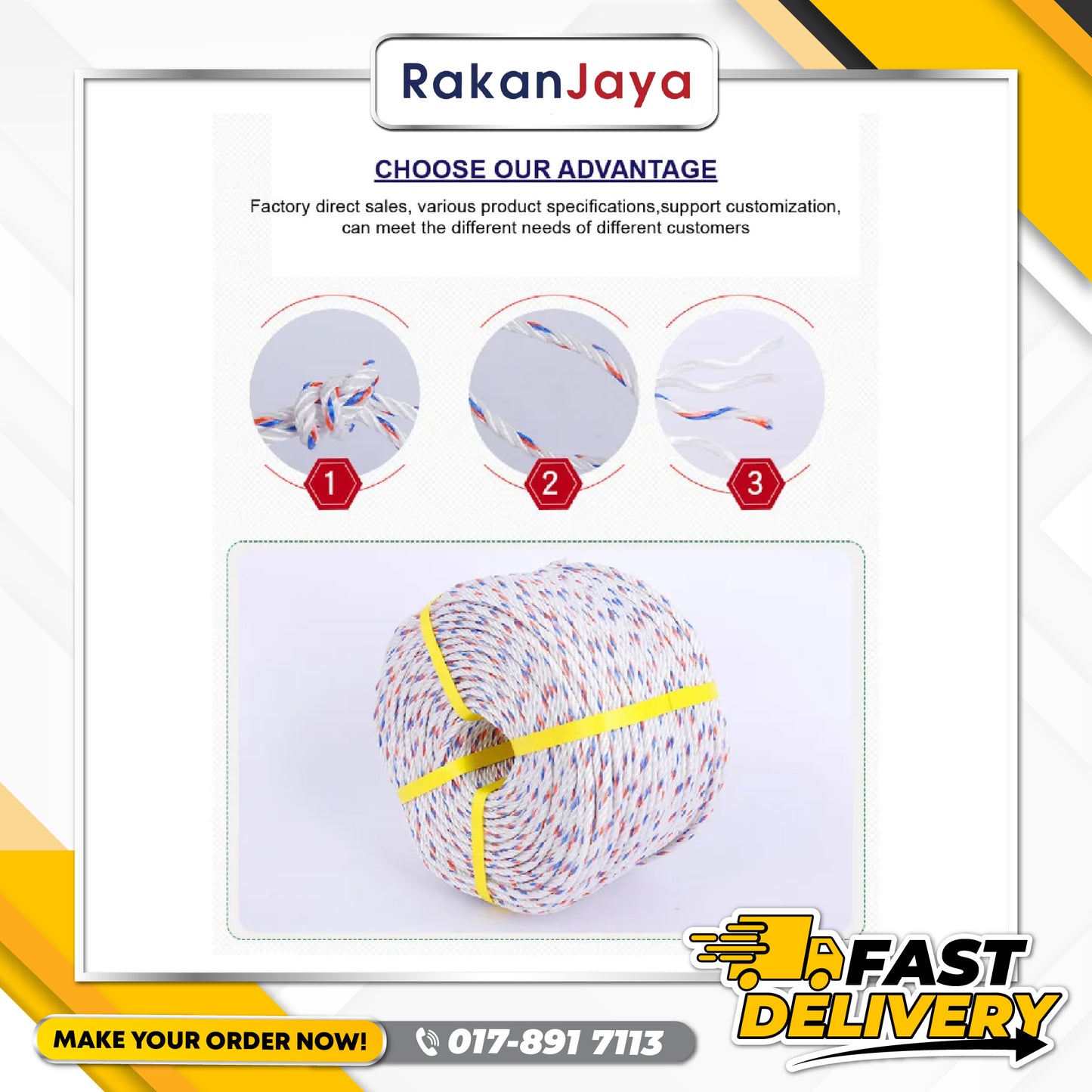 PP ROPE WHITE (PP POLYPROPYLENE ROPE)