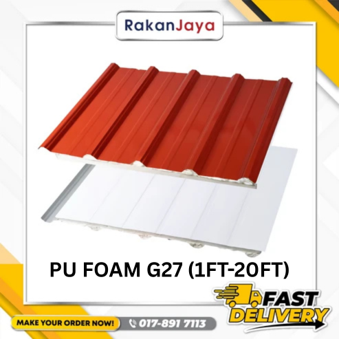 PU FOAM FOR METAL DECK G27 (0.40MM)(1FT-20FT)