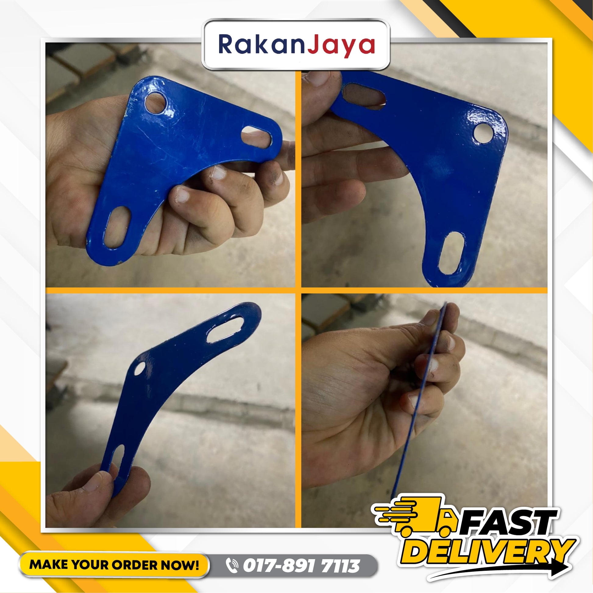SLOTTED ANGLE PLATE FOR RACK BAR – Rakan Jaya Hardware