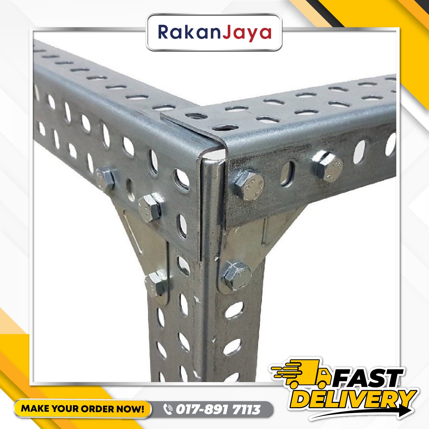 SLOTTED ANGLE PLATE FOR RACK BAR