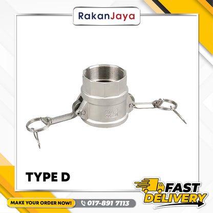 STAINLESS STEEL (SS316) CAMLOCK COUPLINGS