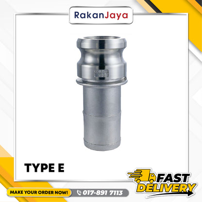 STAINLESS STEEL (SS) CAMLOCK COUPLINGS