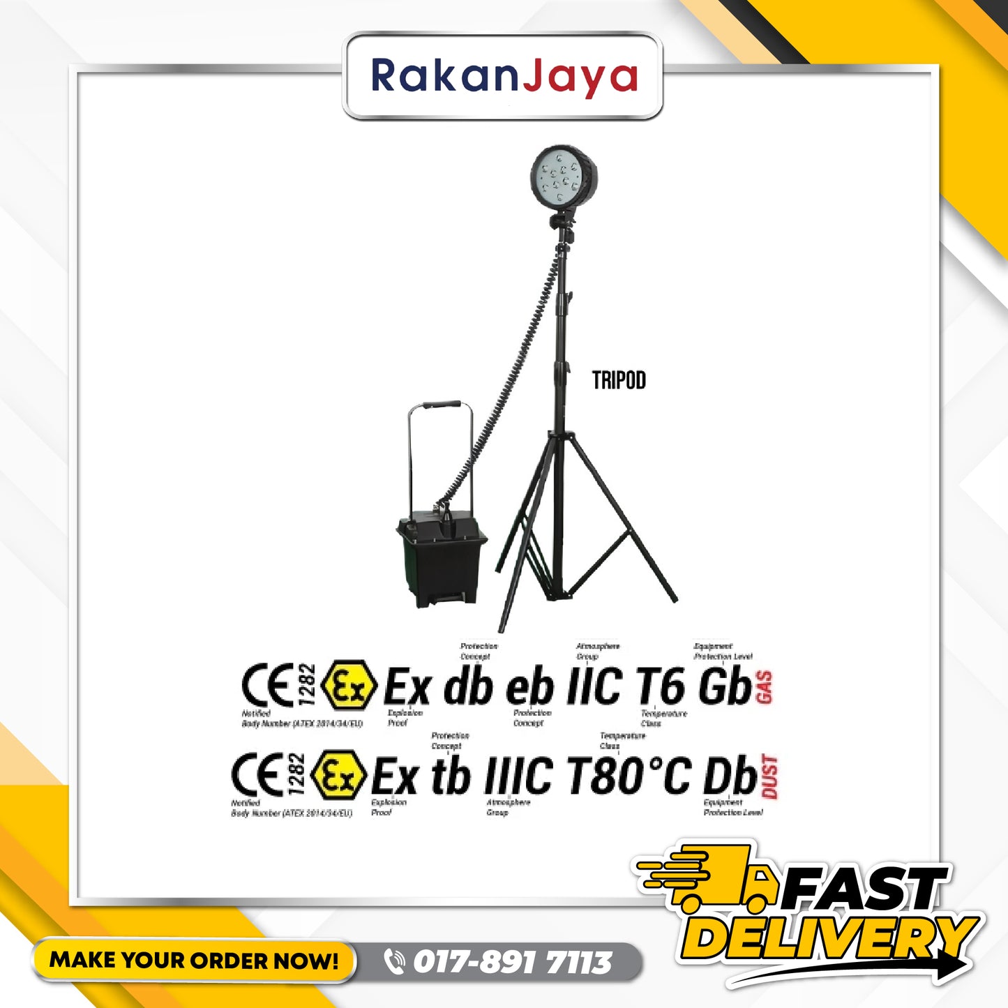 SUPAKU EXPLOSION PROOF PROTECTED WORKLIGHT (MODEL : AFW 6100)