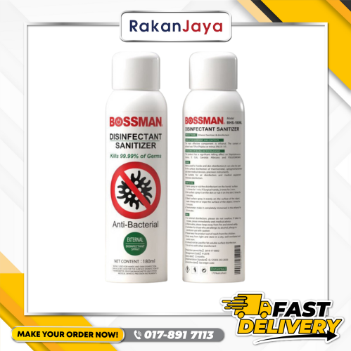 BOSSMAN BHS-180ML DISINFECTANT SANITIZER SPRAY