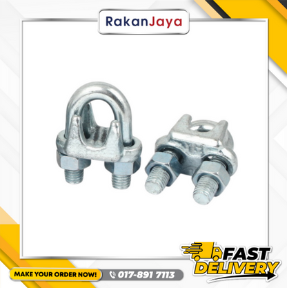 E.GALVANIZED WIRE ROPE CLIP DIN 741 (BULLDOG)