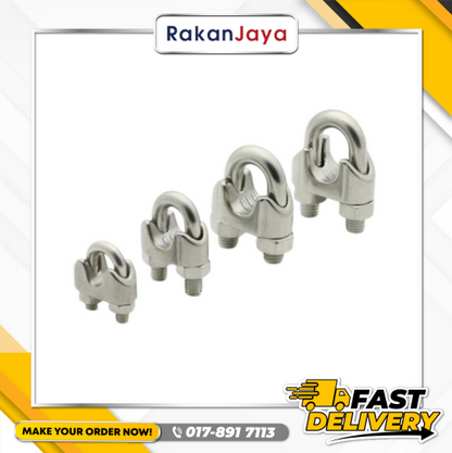 E.GALVANIZED WIRE ROPE CLIP DIN 741 (BULLDOG)
