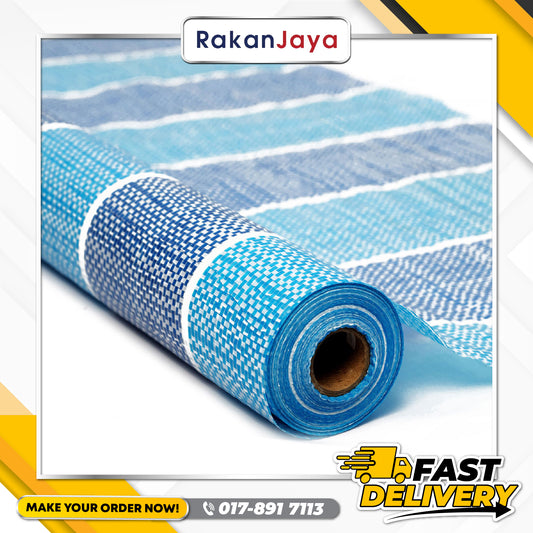 CANVAS ROLL PE TARPAULIN (BLUE WHITE) / KANVAS (WARNA BIRU PUTIH)