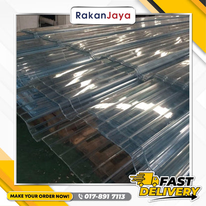 ANGULAR CORRUGATED SHEET (CLEAR) (762MM)