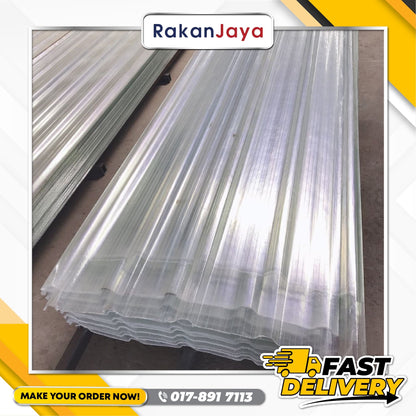 ANGULAR CORRUGATED SHEET (CLEAR) (762MM)