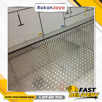 ALUMINIUM CHEQUERED PLATE A1100 (4FT X 8FT)