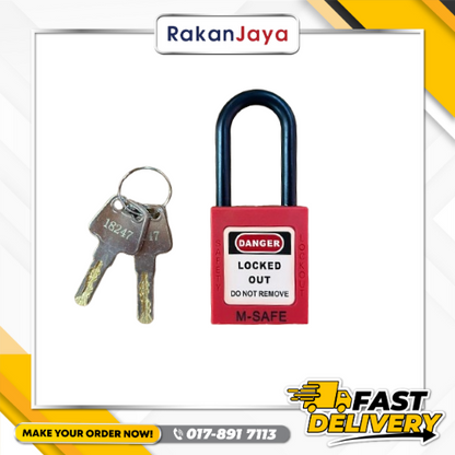 M-SAFE SAFETY PADLOCK STAINLESS STELL 1-1/2" (38MM)