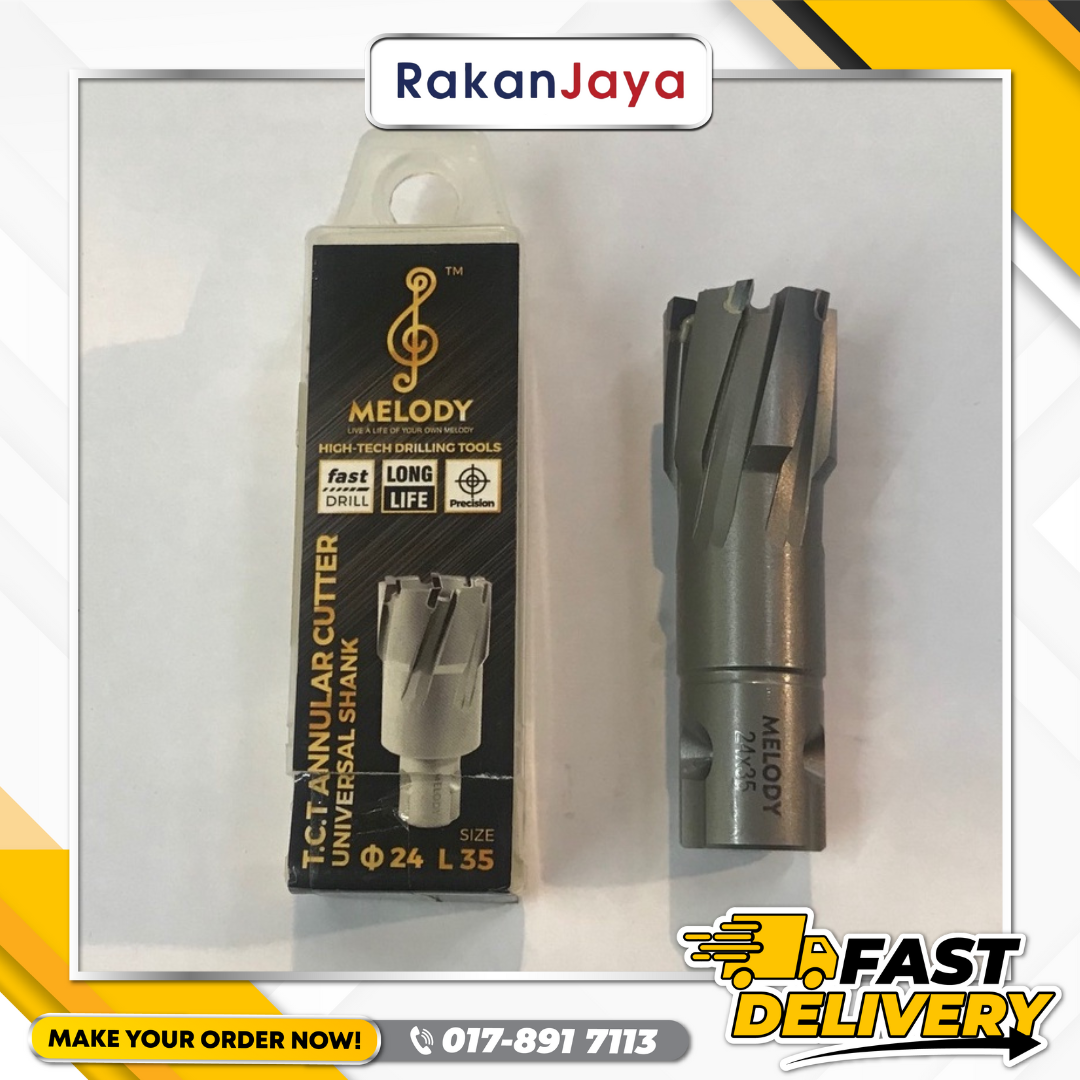 MELODY TCT ANNULAR CUTTER UNIVERSAL – Rakan Jaya Hardware