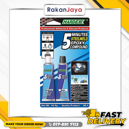 HARDEX 5 MINUTE EPOXY COMPOUND (HE-5)